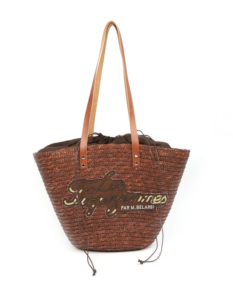 Panier en paille Les Tropeziennes MILOS Marron Femme|FUHP-78560335